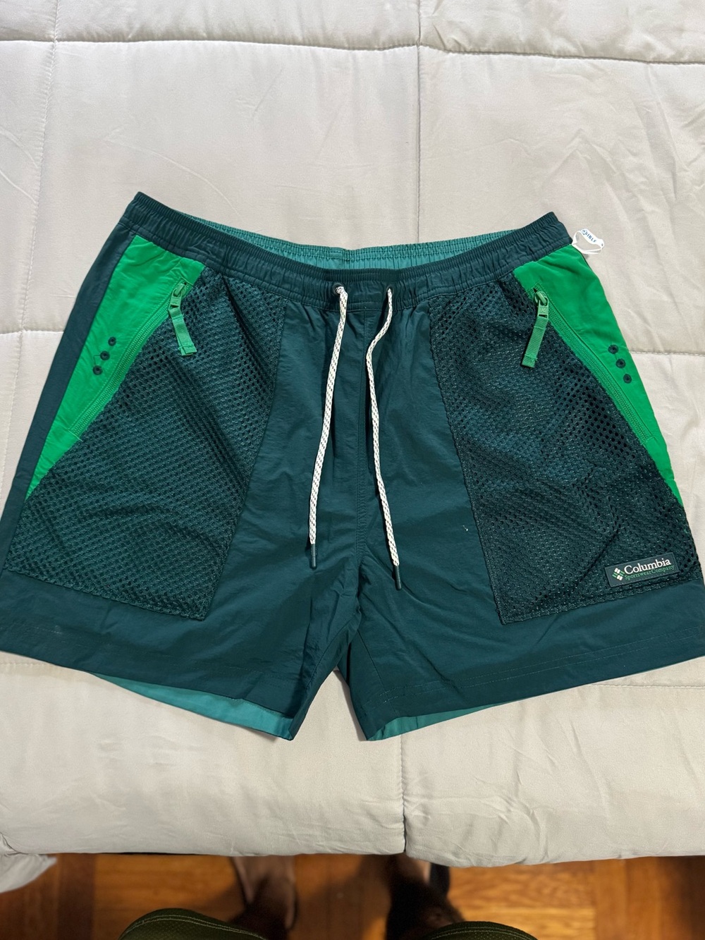 Kith x Columbia Reversible Wind Short Midnight Teal